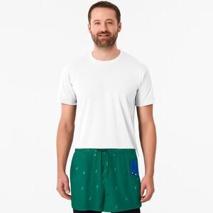 Nautica Men's Quick-Dry Multi-Logo 8" Swim Trunk Shorts - Size Large (NWT)